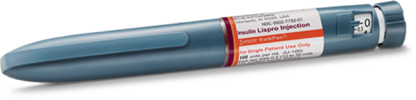 Insulin Lispro Injection Junior KwikPen (100 units/mL)